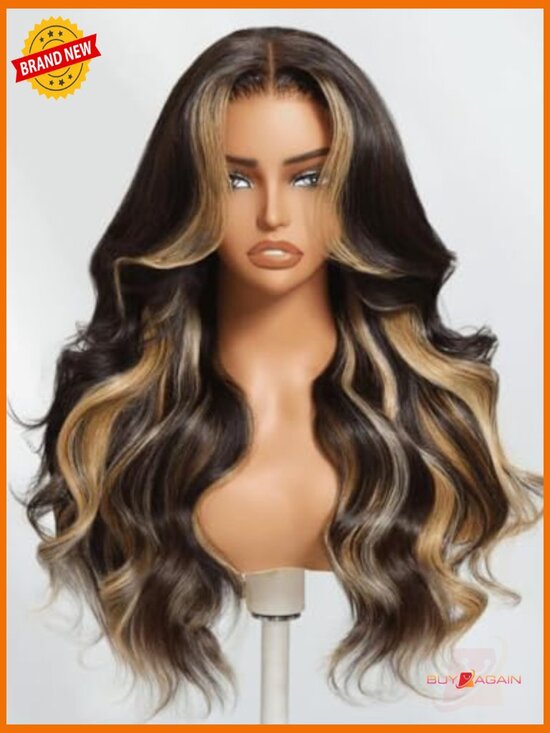 7x5 Pre Cut Lace Front Wig Loose Wave Human Hair 150% Density 20 Inch main image 5